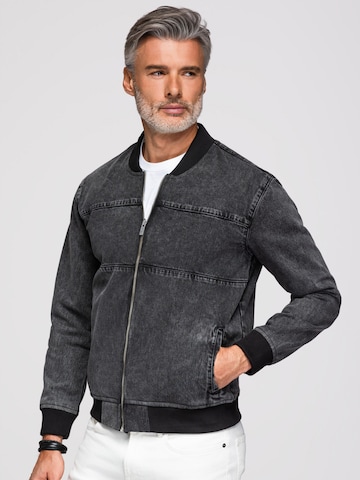 Ombre Übergangsjacke‌‌‌ in Schwarz: Vorderseite