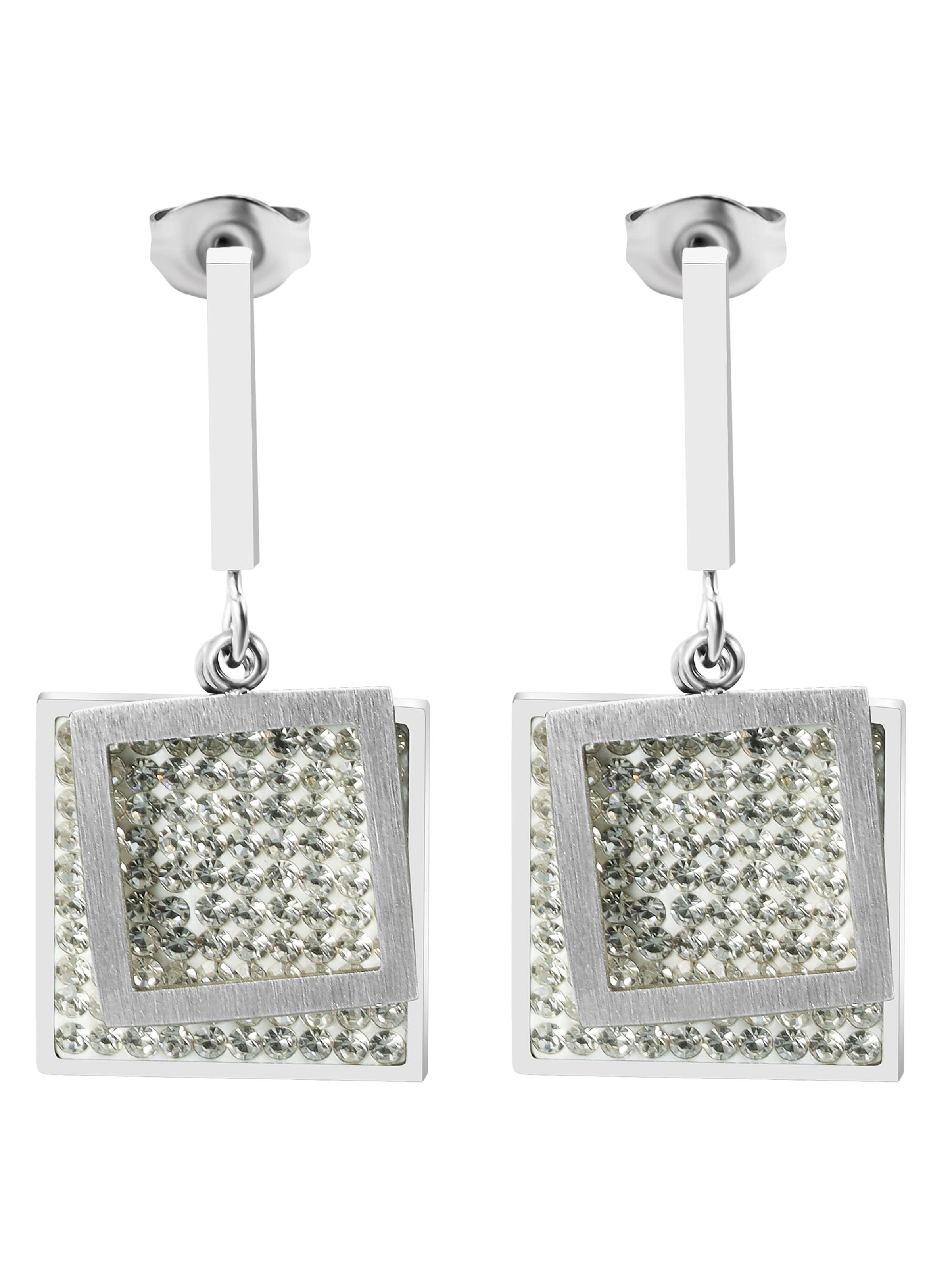 Akzent Earrings 'Almendra, langlebig' in Silver: front