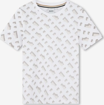 T-Shirt BOSS Kidswear en blanc : devant