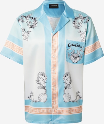 Carlo Colucci Comfort Fit Paita värissä sininen: etupuoli