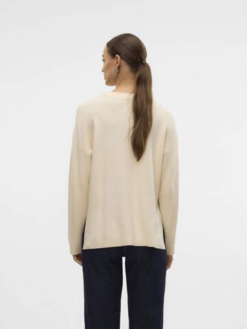 VERO MODA Trui 'CLOVER' in Beige