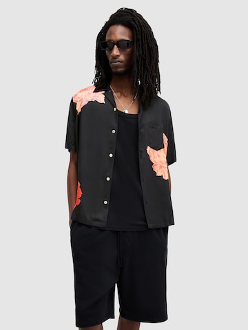 AllSaints Regular fit Button Up Shirt 'ROZE' in Black