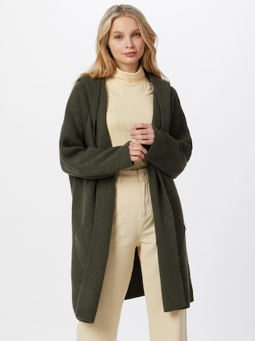 Zwillingsherz Knit Cardigan 'Annabell' in Green: front