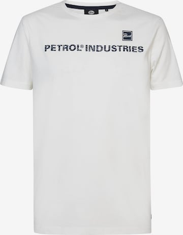 T-Shirt Petrol Industries en blanc : devant