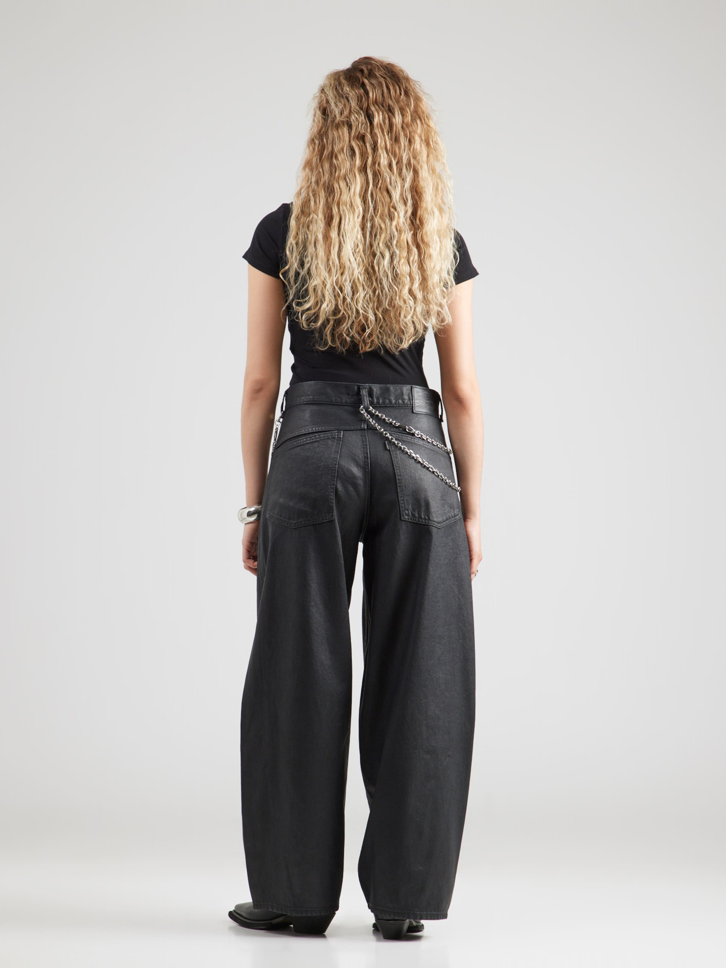 LEVI'S ® Baggy Jeans 'Super Baggy Barrel' in Black | ABOUT YOU