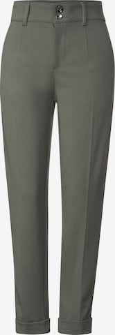 Pantalon à plis STREET ONE en vert : devant