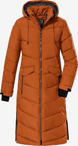 KILLTEC Outdoor Coat in Brown: front