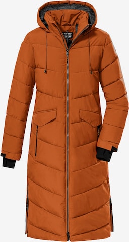 KILLTEC Outdoor Coat in Brown: front