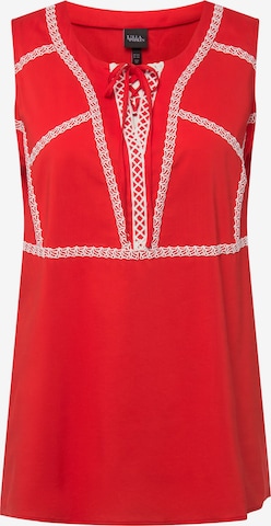 Ulla Popken Blouse in Rood: voorkant