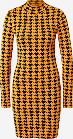 River Island Kootud kleit 'DOGSTOOTH', värv oranž: eest vaates