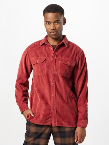 LEVI'S ® Comfort fit Button Up Shirt 'Jackson Worker' in Red: front