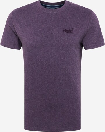 T-Shirt Superdry en violet : devant