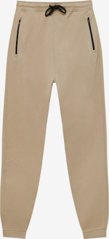 Tapered Pantaloni di Pull&Bear in beige: frontale