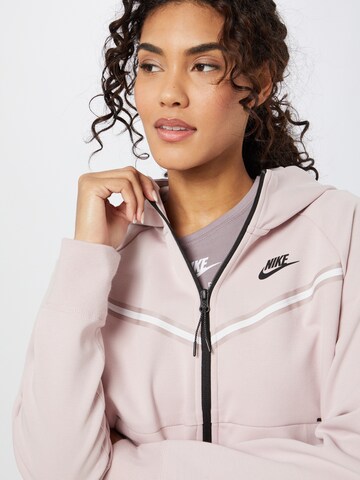 Nike Sportswear Sweat jacket in Pink