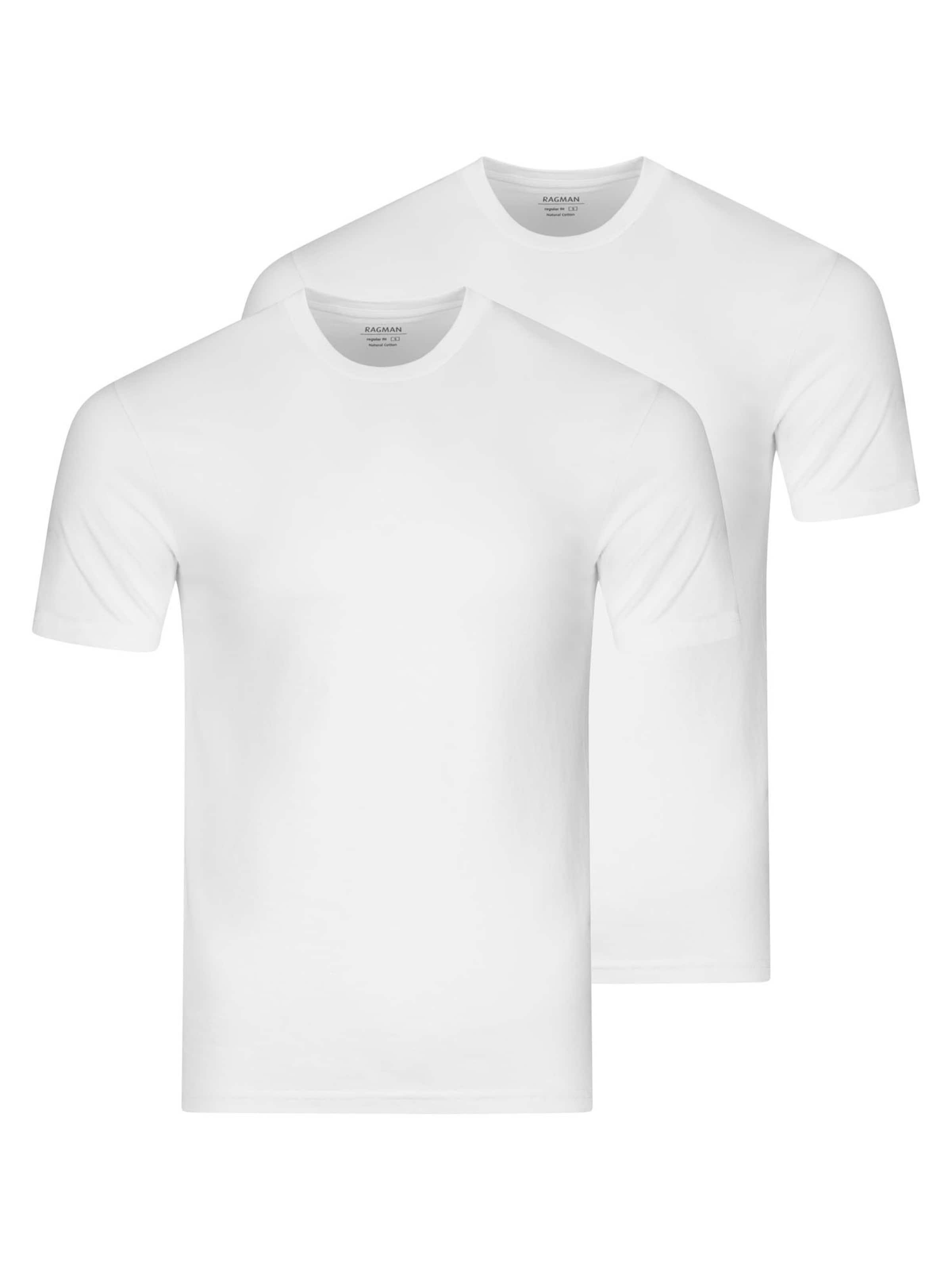 Ragman Unterhemd 'Basic' in Weiß: Vorderseite