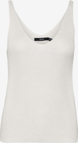 VERO MODA - Top de punto en blanco: frente