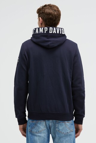CAMP DAVID Sweatjacke in Blau
