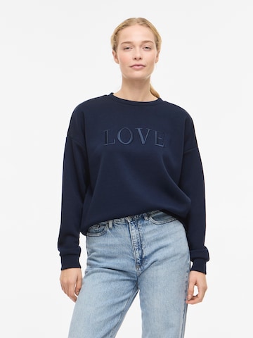 VILA - Sudadera 'VIReflect Love' en azul: frente