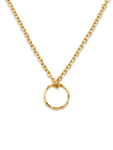Sidegren Necklace 'Molten' in Gold: front