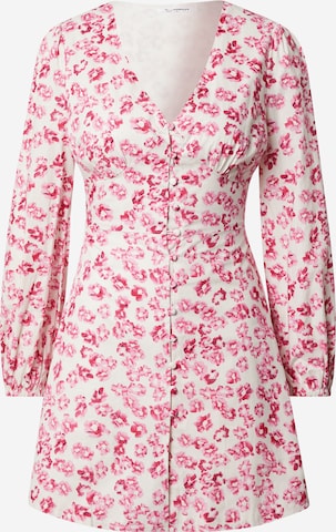GLAMOROUS Платье-рубашка в Ярко-розовый: спереди