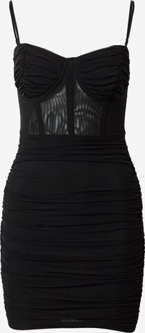 Rochie de cocktail de la Skirt & Stiletto pe negru: față