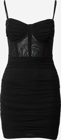 Skirt & Stiletto Cocktail Dress in Black: front