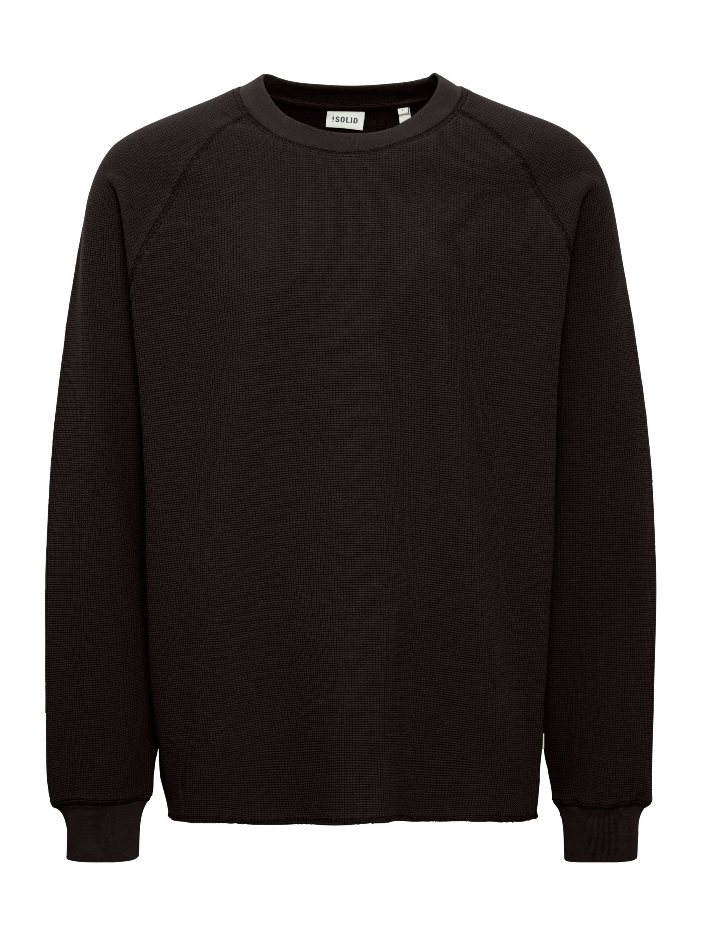 !Solid Pullover in Schwarz: Vorderseite