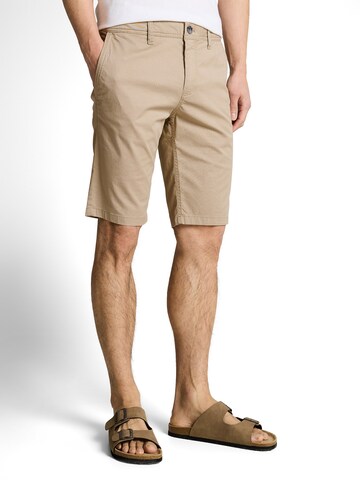 TOM TAILOR - regular Pantalón chino en beige: frente