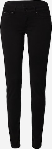 Pepe Jeans - Skinny Calças de ganga em preto: frente