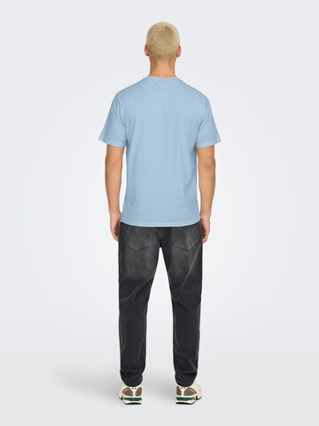 T-Shirt 'ONSDAWSON' Only & Sons en bleu