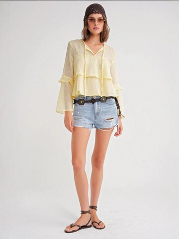 Camicia da donna 'Blusen' di MixRay in giallo