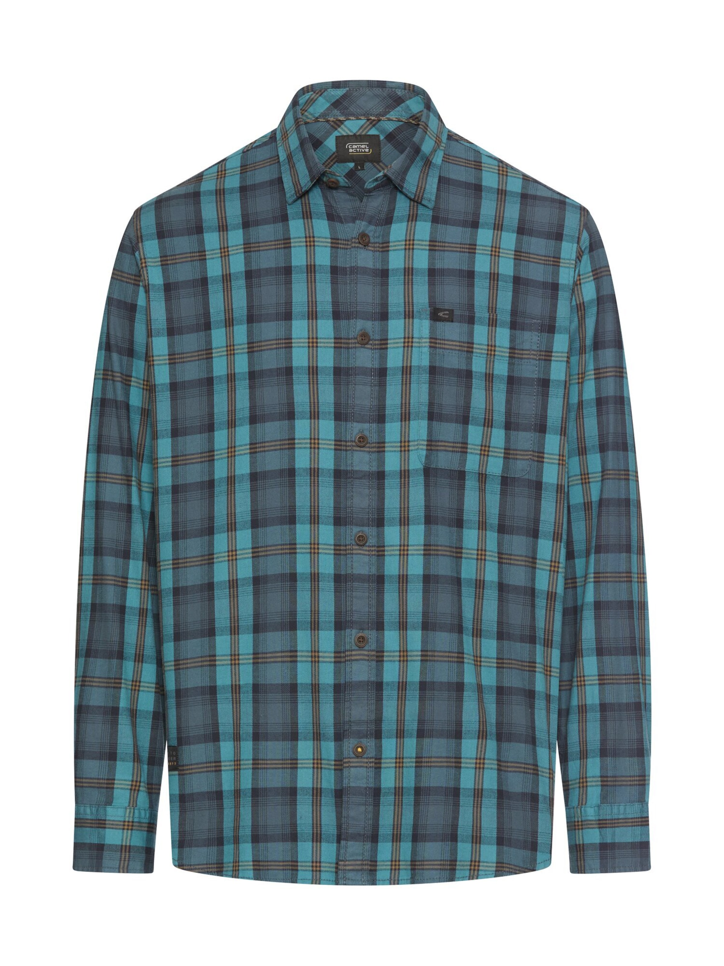 CAMEL ACTIVE Button Up Shirt in Green: front
