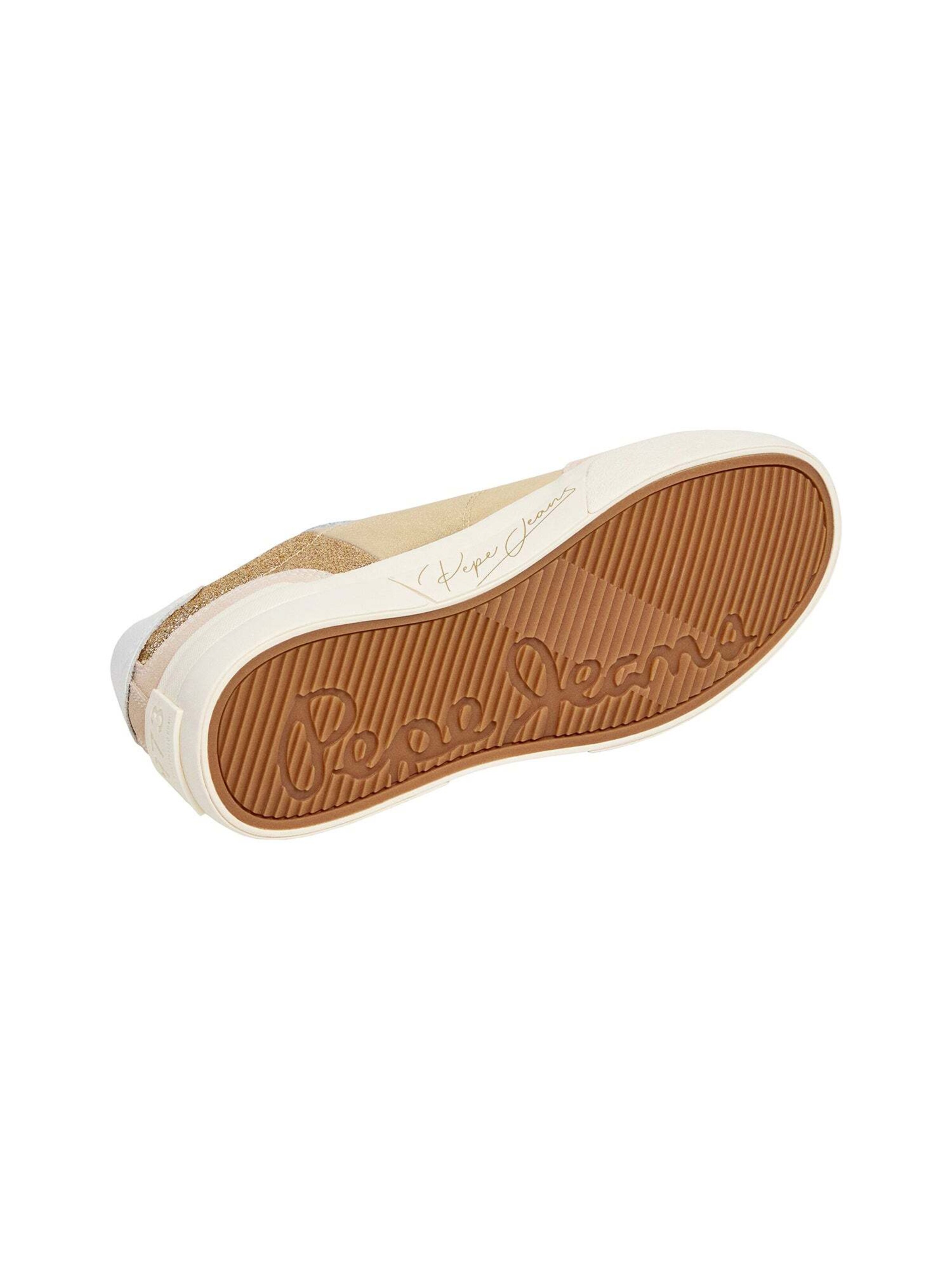Baskets basses 'Milan Glow' Pepe Jeans en or