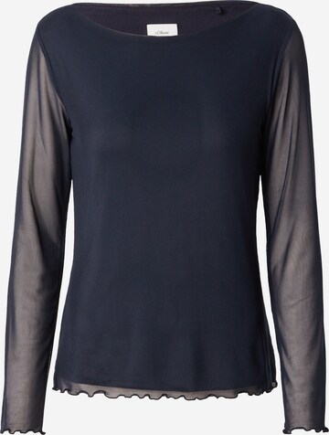 T-shirt s.Oliver BLACK LABEL en bleu : devant