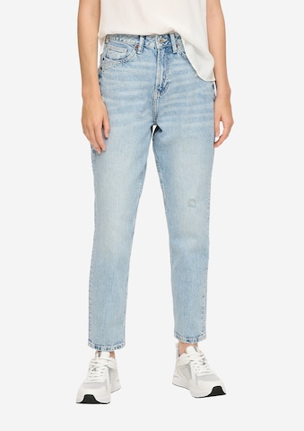 QS Tapered Jeans in Blue: front