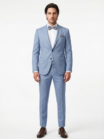 Real Guys Set Fliege mit Einstecktuch in Blau