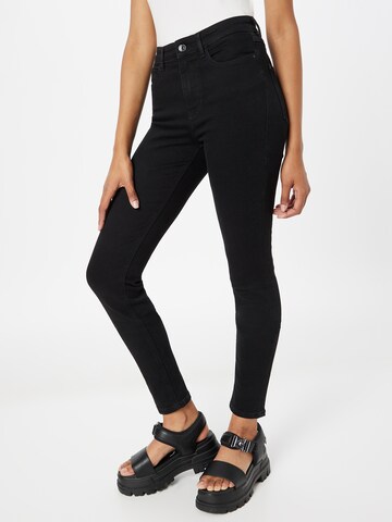 Skinny Jean GUESS en noir : devant