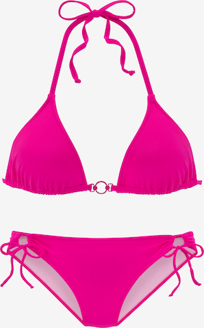 VIVANCE Triangle Bikini in Pink: front