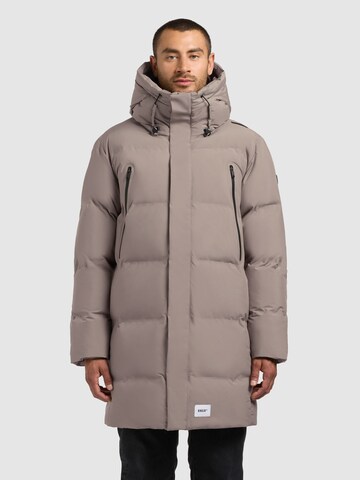 Manteau d’hiver 'Morse3' khujo en gris : devant