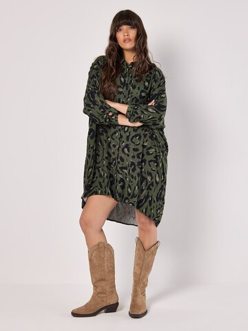 Robe ' ' Apricot en vert