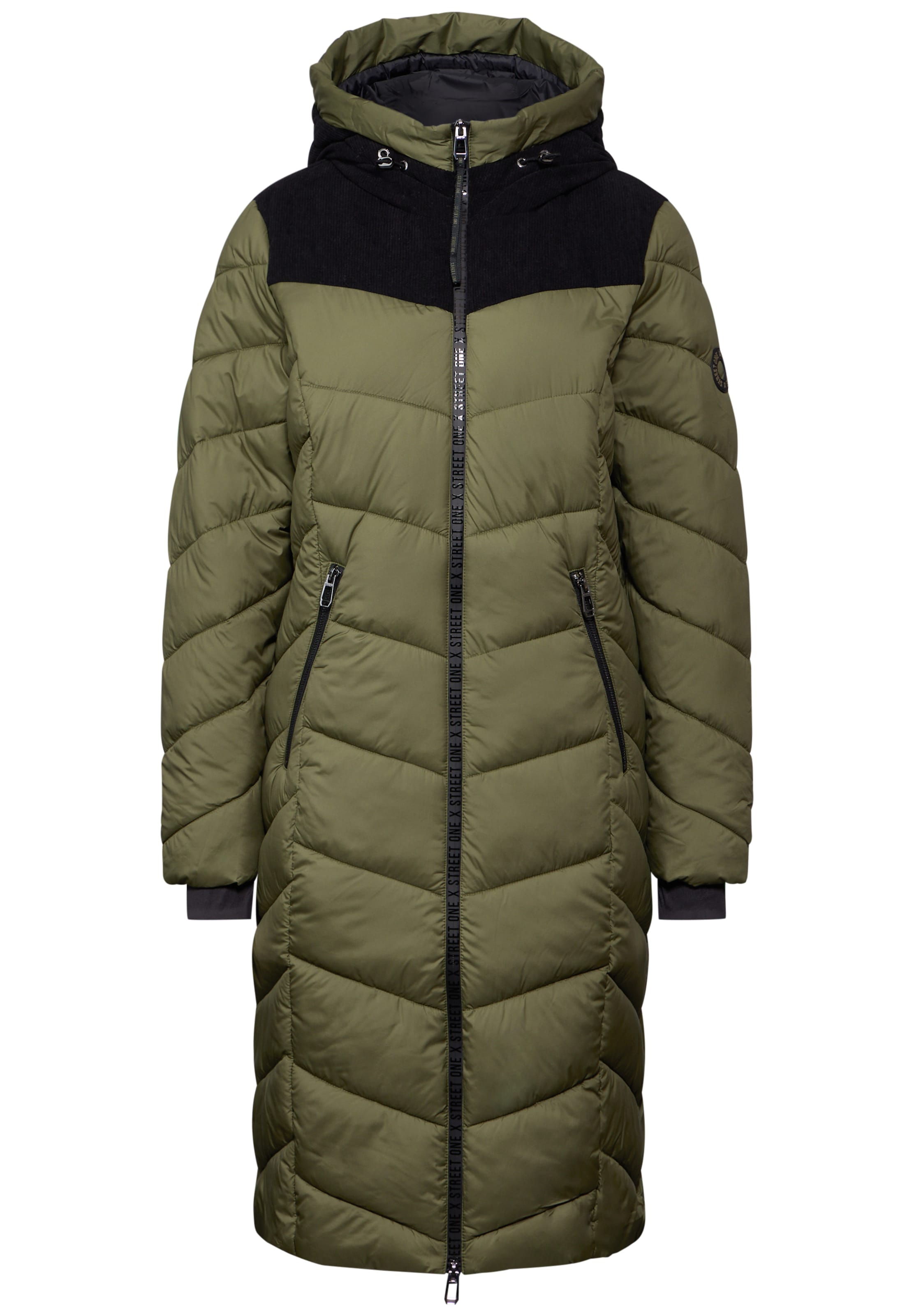 STREET ONE Wintermantel in Grün: Vorderseite