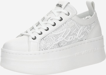 Karl Lagerfeld Matalavartiset tennarit värissä valkoinen: etupuoli