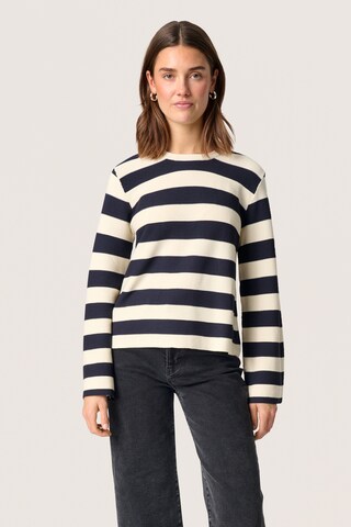 SOAKED IN LUXURY Trui 'Lidya' in Blauw: voorkant