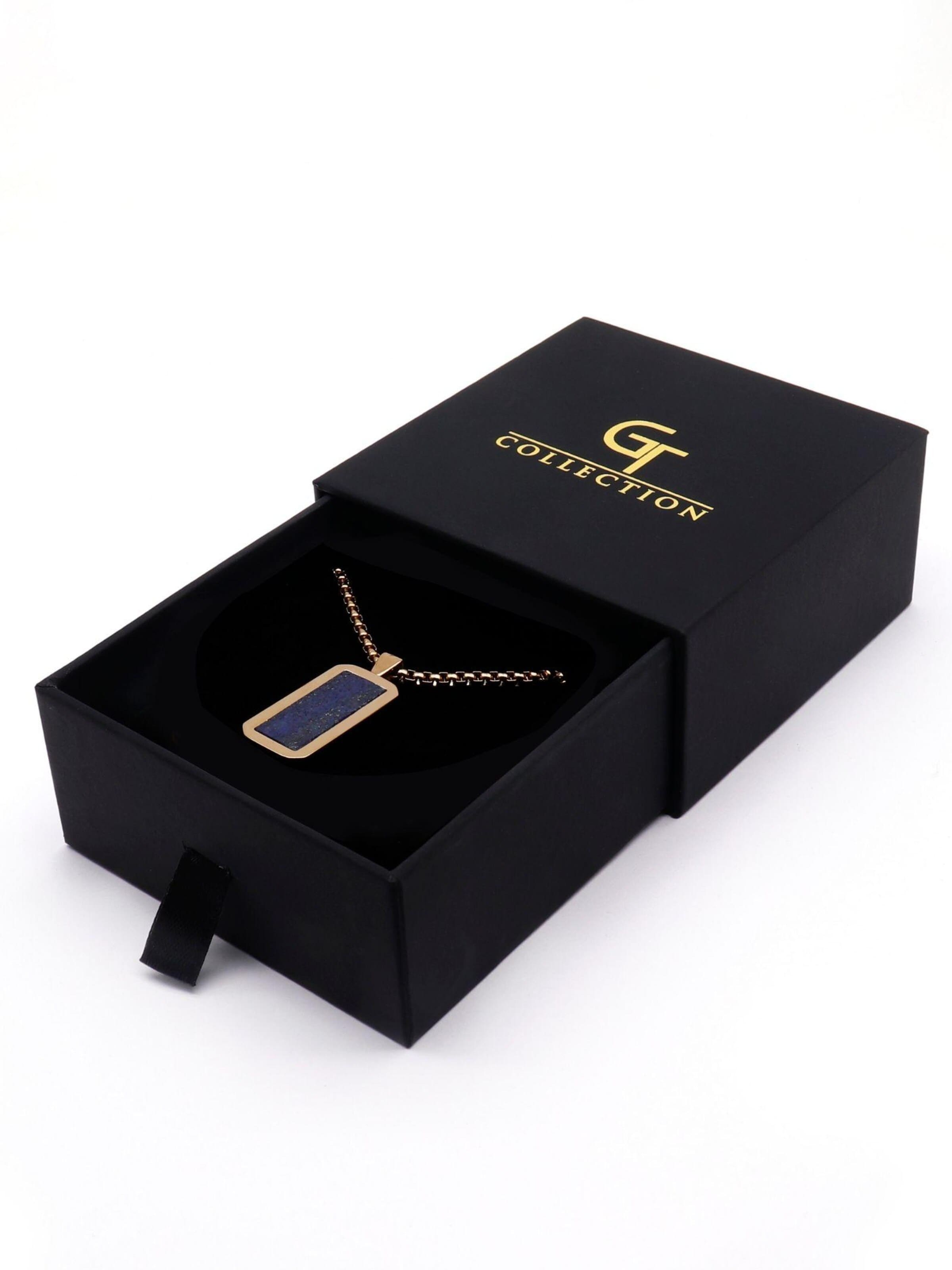 GT Collection Necklace 'Rectangle' in Blue
