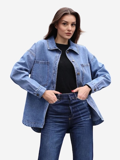 Bigdart Veste d’hiver en S en bleu marine, Vue avec produit