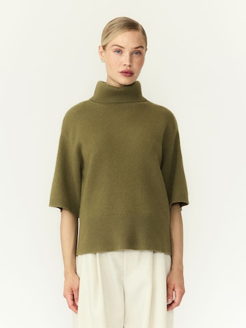 YAS Sweater 'YASEmila' in Green: front
