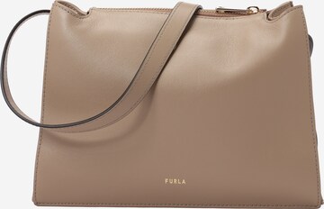 FURLA - Bolso de hombro 'NUVOLA' en beige: frente