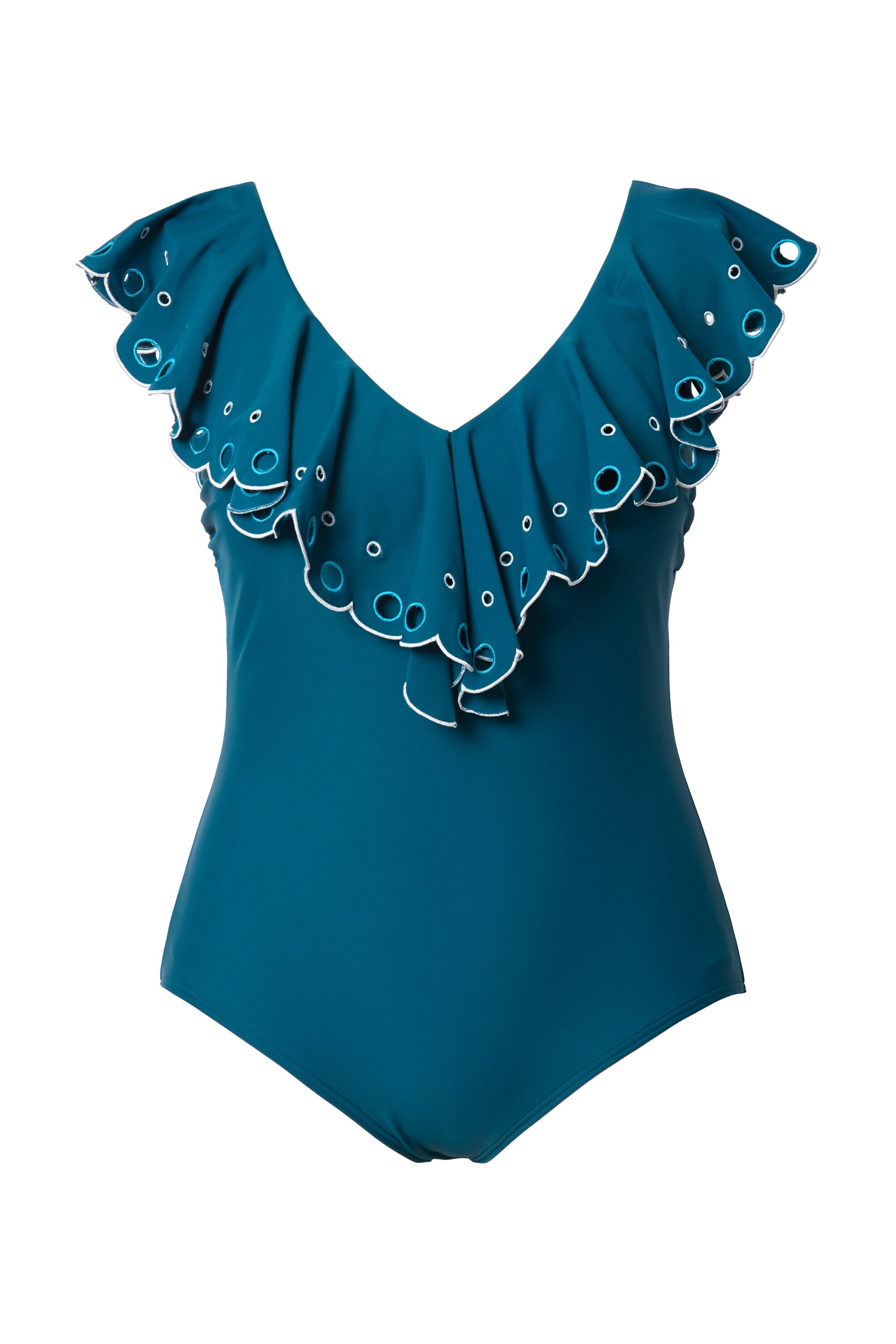 Maillot de bain Ulla Popken en vert : devant