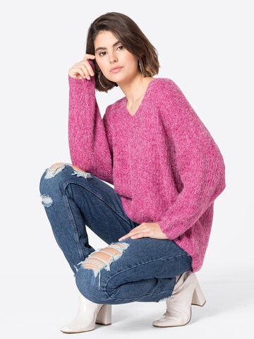 VERO MODA Sweter w kolorze różowy