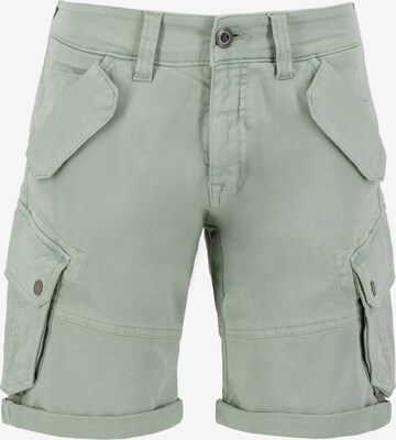 Coupe slim Pantalon cargo ALPHA INDUSTRIES en vert : devant